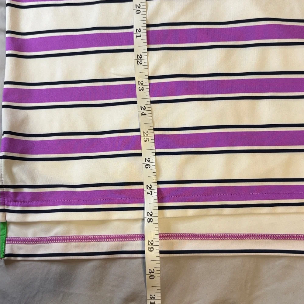 Ralph Lauren‎ Purple and White Striped Polo Shirt Men’s Size Medium